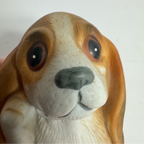 Vintage Homco Adorable Basset Hound Beagle ceramic Dog Figurine - Picture 2 of 8